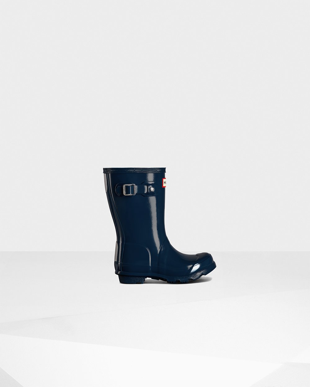 Kids Hunter Original Little Gloss | Rain Boots Navy | NZ-92537-QFXG